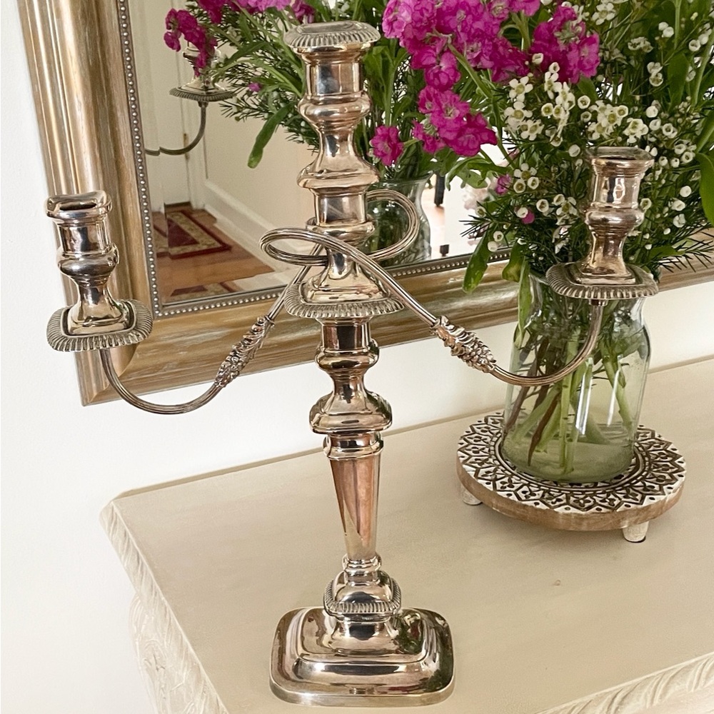 Elegant Silver Candelabra